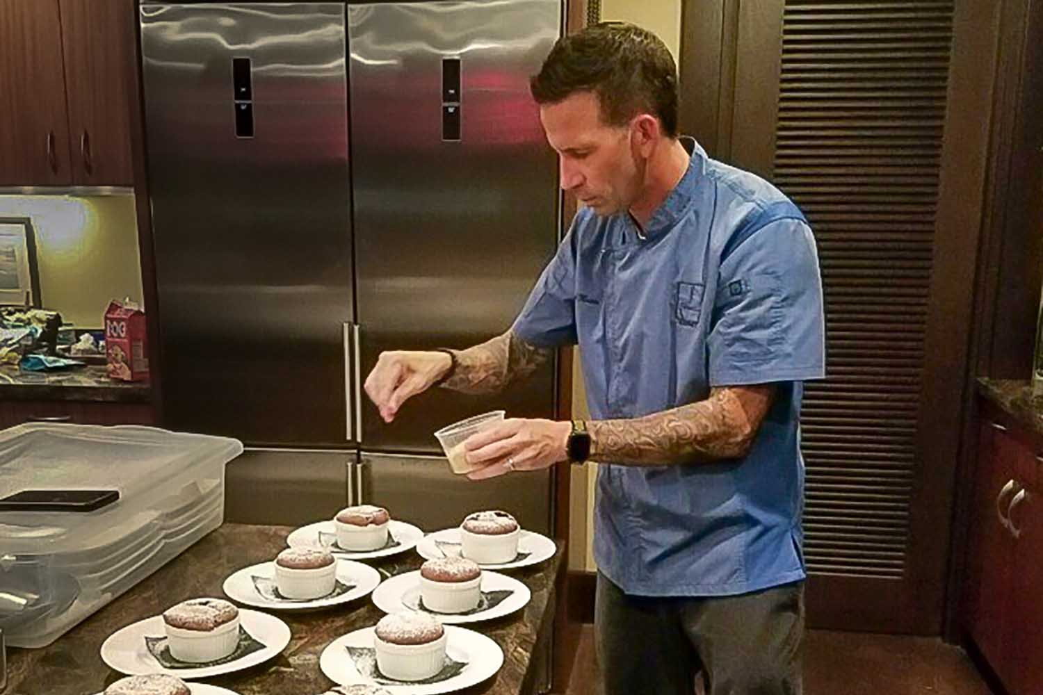 Chef Rob Mason Cooking