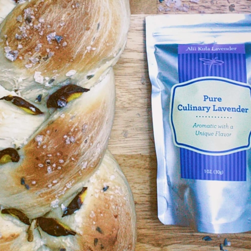 Braided Lavender Focaccia Bread Alii Kula Lavender